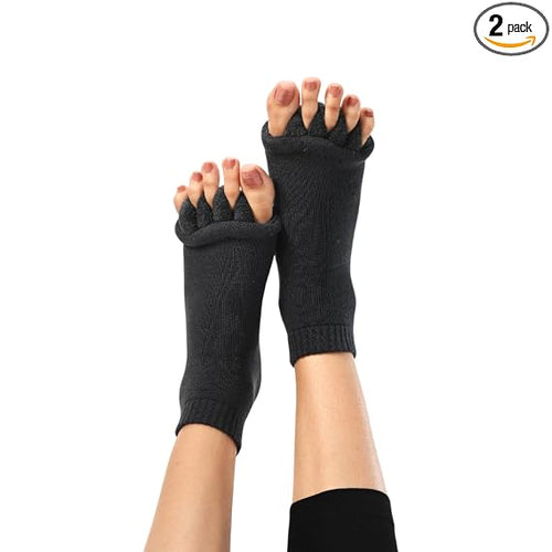 Foot Alignment 5-Toe Separator Orthopedic Cotton Socks for Women & Men