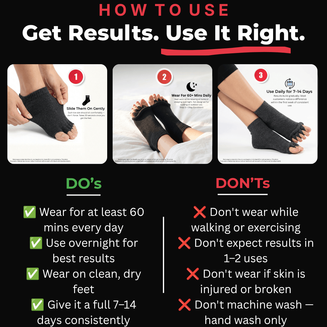 WalkEase™ 30-Minute Foot Alignment Socks